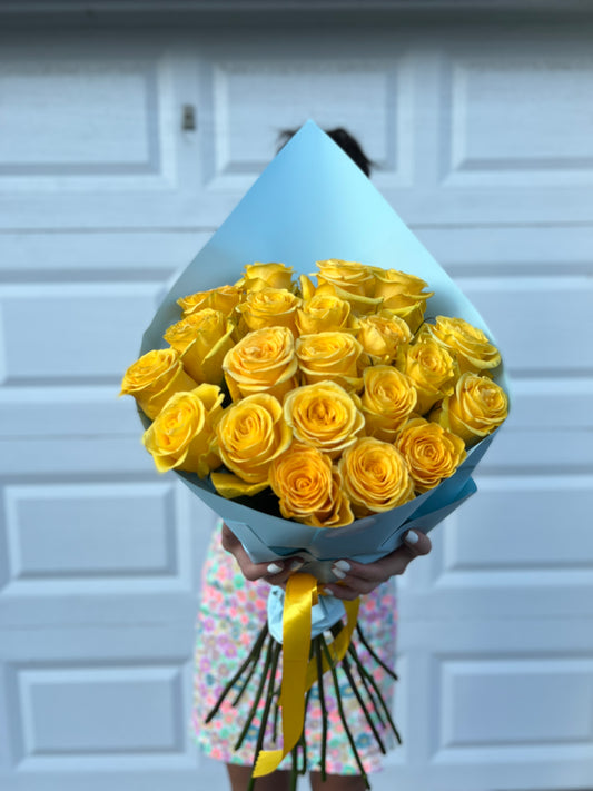 Golden glow roses