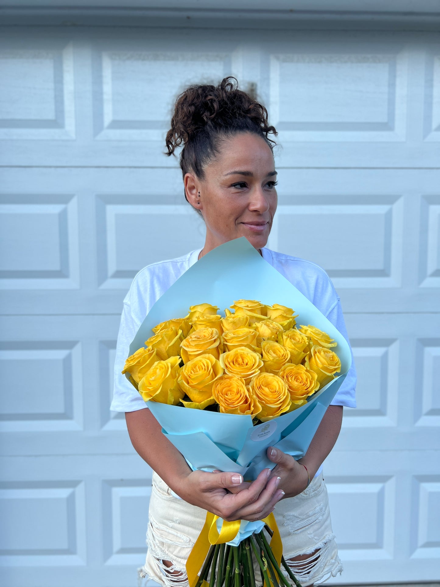 Golden glow roses